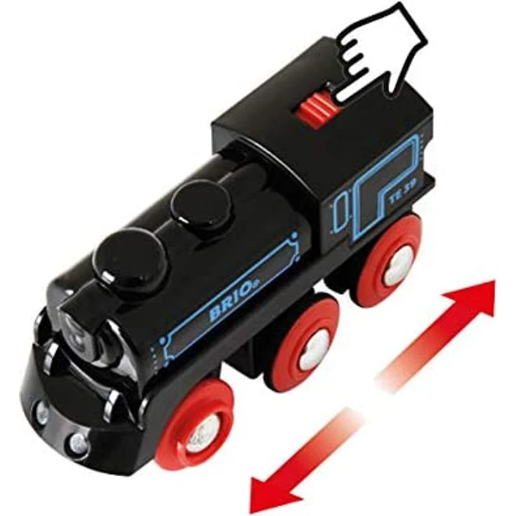 BRIO Bahn 33599 - Schwarze Akku-Lok mit Mini-USB – Bild 3