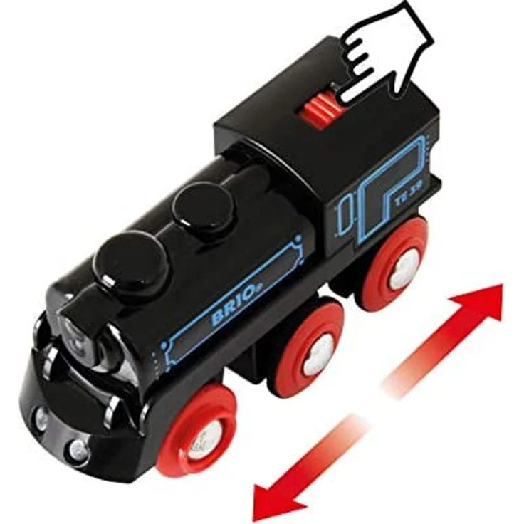 BRIO Bahn 33599 - Schwarze Akku-Lok mit Mini-USB – Bild 12