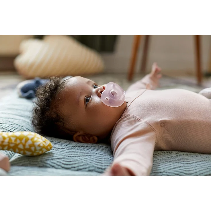 Philips Avent Soothie – BPA-freier Schnuller für Babys von 0 bis 6 Monaten, rosa/hellrosa (Modell SCF099/22) – Bild 5
