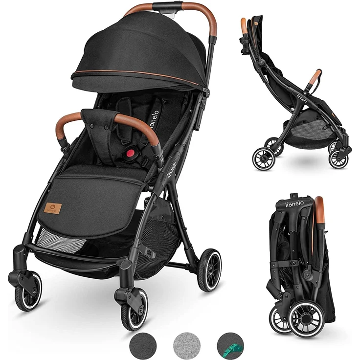 LIONELO Julie One Buggy Kinderwagen bis 22 kg, verstellbare Rückenlehne und Fußstütze, Moskitonetz, Beinwärmer, Getränkehalter und Transporttasche, zusammenklappbar – Bild 1