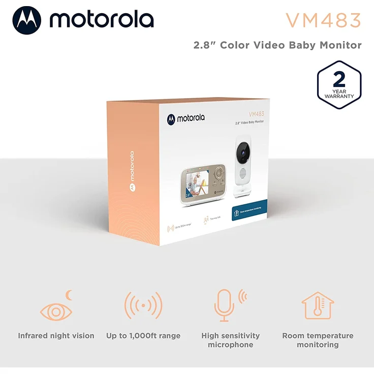 Motorola VM 483 Babyphone Weiß – Bild 2