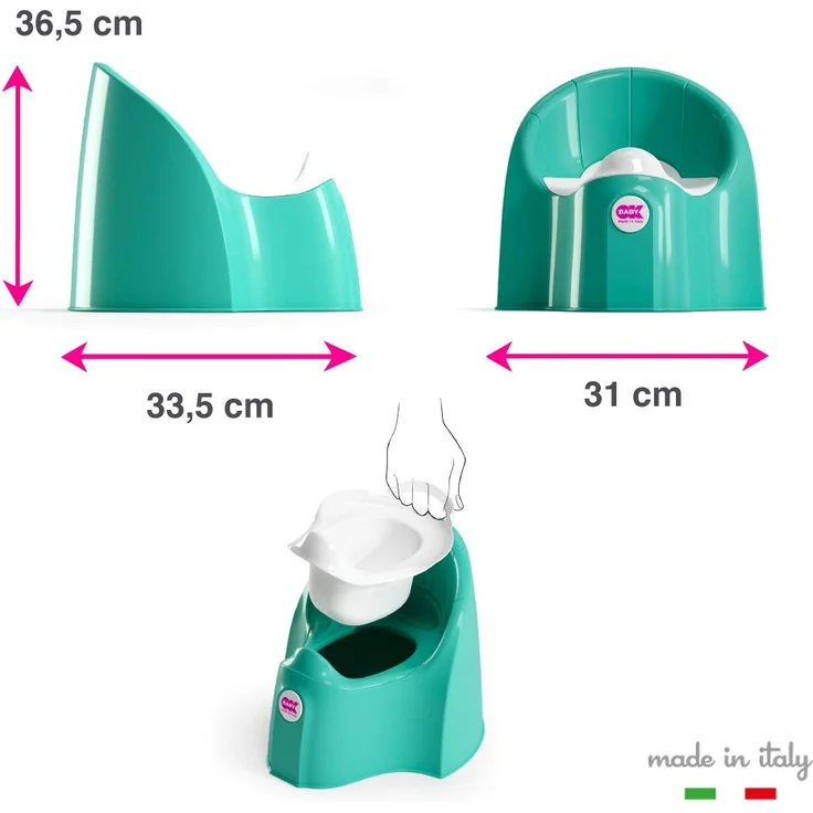 OK Baby N38917240X Pasha - das futuristische Töpfchen für entspannte Geschäfte, türkis – Bild 5