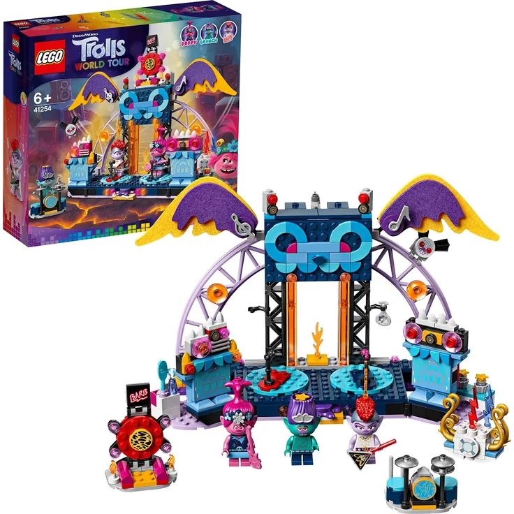 LEGO 41254 Trolls World Tour Volcano Rock City Konzert