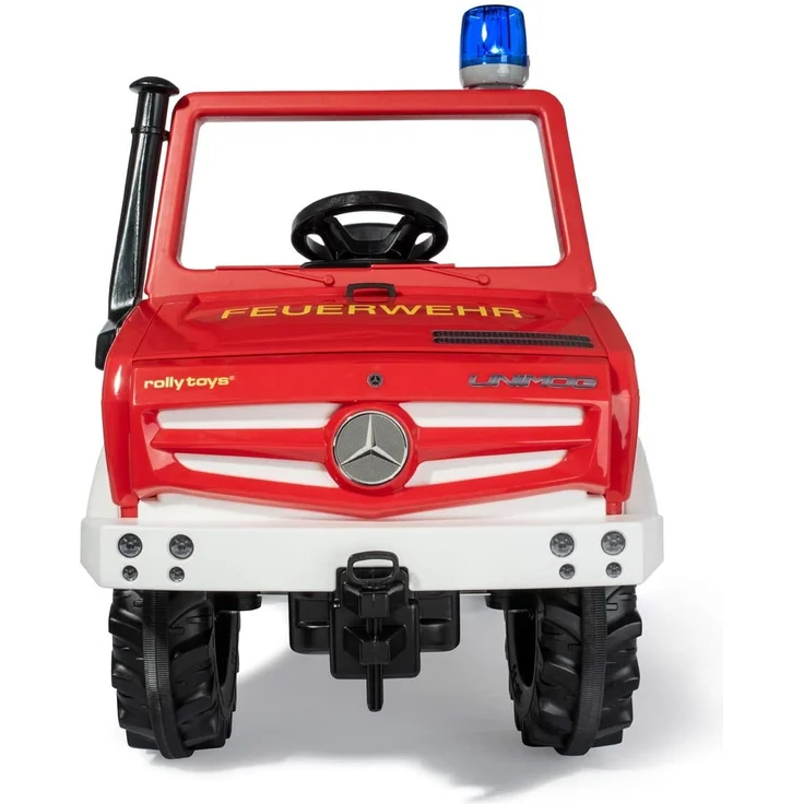 Rolly Toys Fire Unimog Feuerwehr Edition 2020 mit Anhänger, Tretauto, 3 – 8 Jahre, Spritze, Blinklicht, Schaltung, Bremse, Rot, 038275 – Bild 2