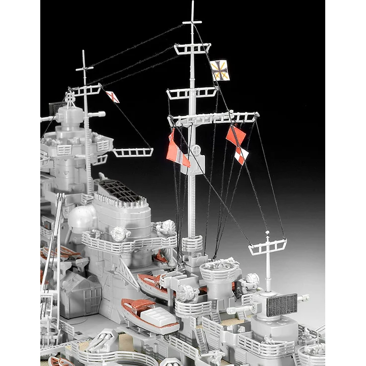 Revell REV-05040 Bismarck, das größte und modernste Schlachtschiff Seiner Zeit, Schiffsbausatz 1:350, 71,8cm Maßstabsgetreu Toys, unlackiert - Preisvergleich – Bild 9