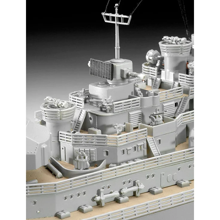 Revell REV-05040 Bismarck, das größte und modernste Schlachtschiff Seiner Zeit, Schiffsbausatz 1:350, 71,8cm Maßstabsgetreu Toys, unlackiert - Preisvergleich – Bild 11