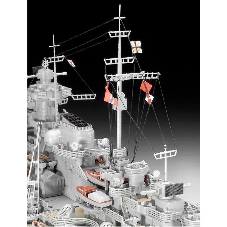 Revell REV-05040 Bismarck, das größte und modernste Schlachtschiff Seiner Zeit, Schiffsbausatz 1:350, 71,8cm Maßstabsgetreu Toys, unlackiert - Preisvergleich – Bild 7