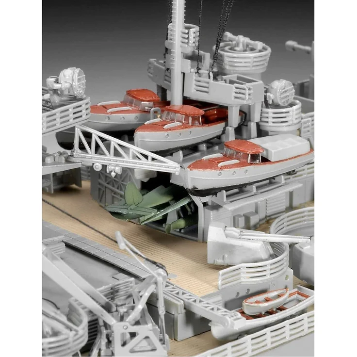 Revell REV-05040 Bismarck, das größte und modernste Schlachtschiff Seiner Zeit, Schiffsbausatz 1:350, 71,8cm Maßstabsgetreu Toys, unlackiert - Preisvergleich – Bild 8