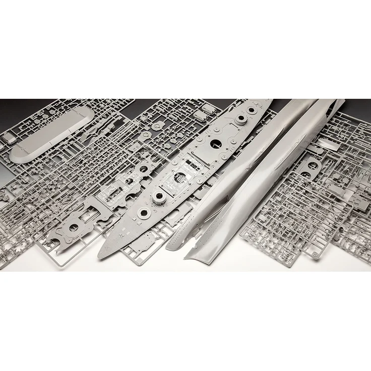 Revell REV-05040 Bismarck, das größte und modernste Schlachtschiff Seiner Zeit, Schiffsbausatz 1:350, 71,8cm Maßstabsgetreu Toys, unlackiert - Preisvergleich – Bild 14