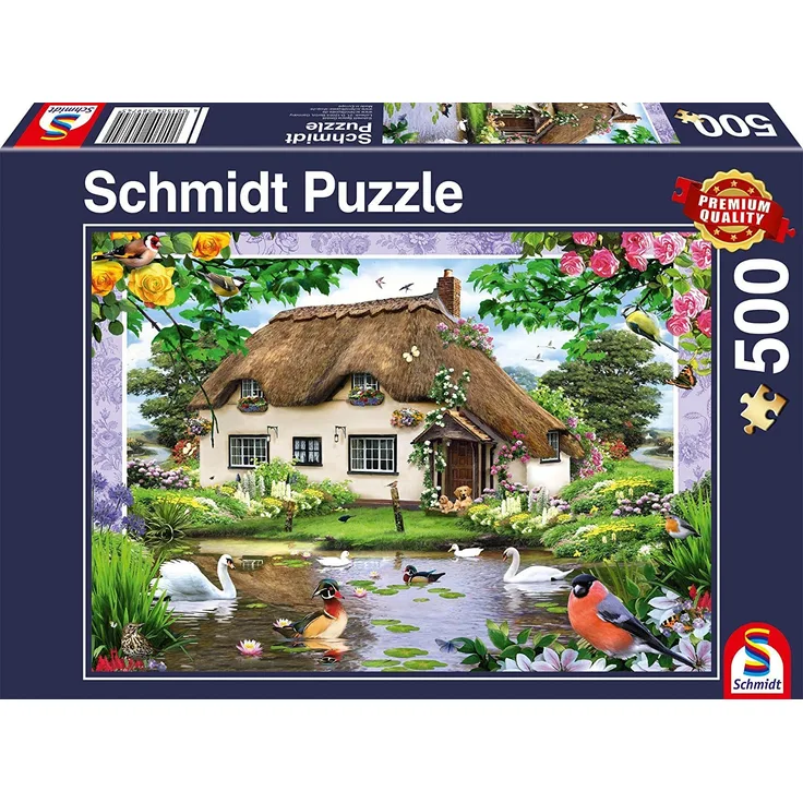 Schmidt Spiele 58974 Puzzle Romantisches Landhaus 500 Teile