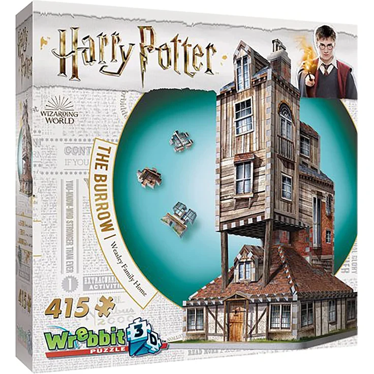 Fuchsbau Harry Potter The Burrow, 3D Puzzle – Bild 9