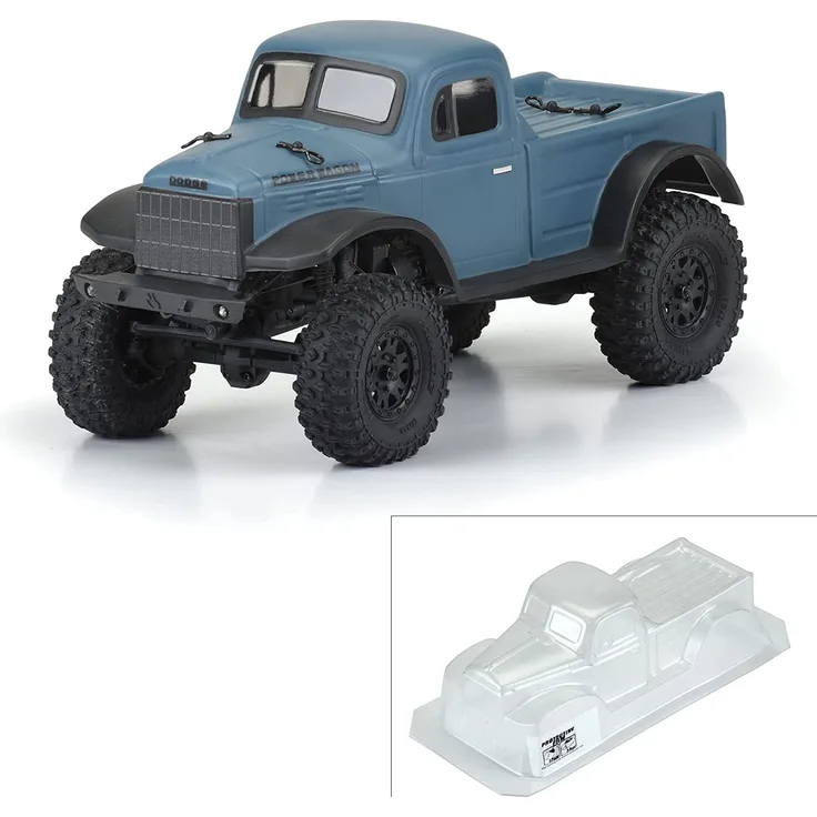 Pro-Line 1946 Dodge Power Wagon Karo klar für SCX24 JLU PRO3565-00