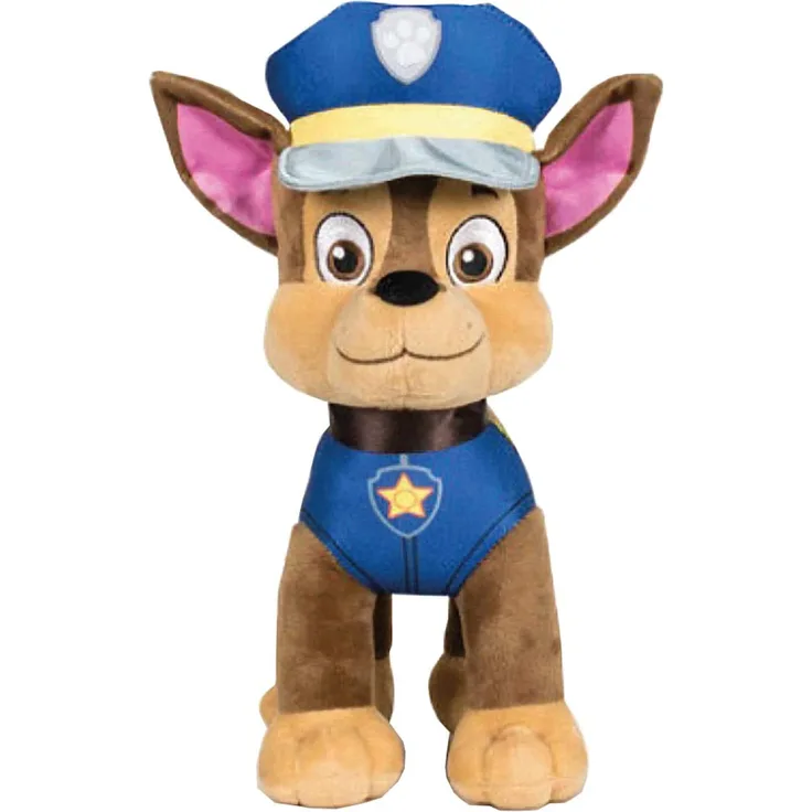 POS 31830 - Paw Patrol Plüschfigur Chase, Weichpuppe ca. 19 cm groß, schon für Kleinkinder geeignet, wunderbar weich, Puppe zum Kuscheln und Liebhaben, ideal als Geschenk