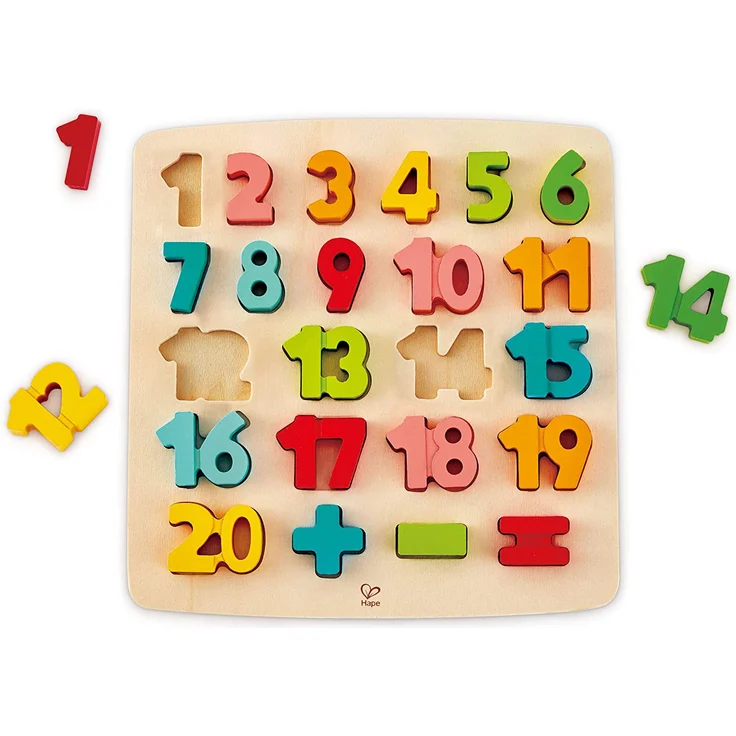 Hape – E1550 – Puzzle mit Zahlen und Rechensymbolen – Bild 1