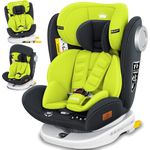 KIDIZ® Kindersitz Baby Autositz Kinderautositz Isofix Top Tether 360° drehbar Gruppe 0/1/2/3 ab Geburt 0-36kg ECE R44/04 Gelb/Schwarz