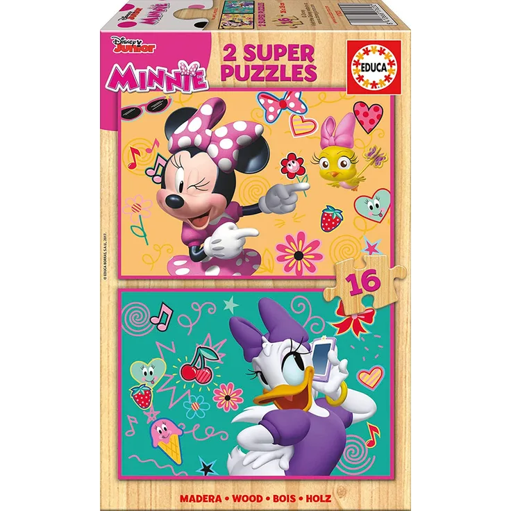 Educa 17623 Mickey Top Départ 2X16 Minnie Happy Helpers