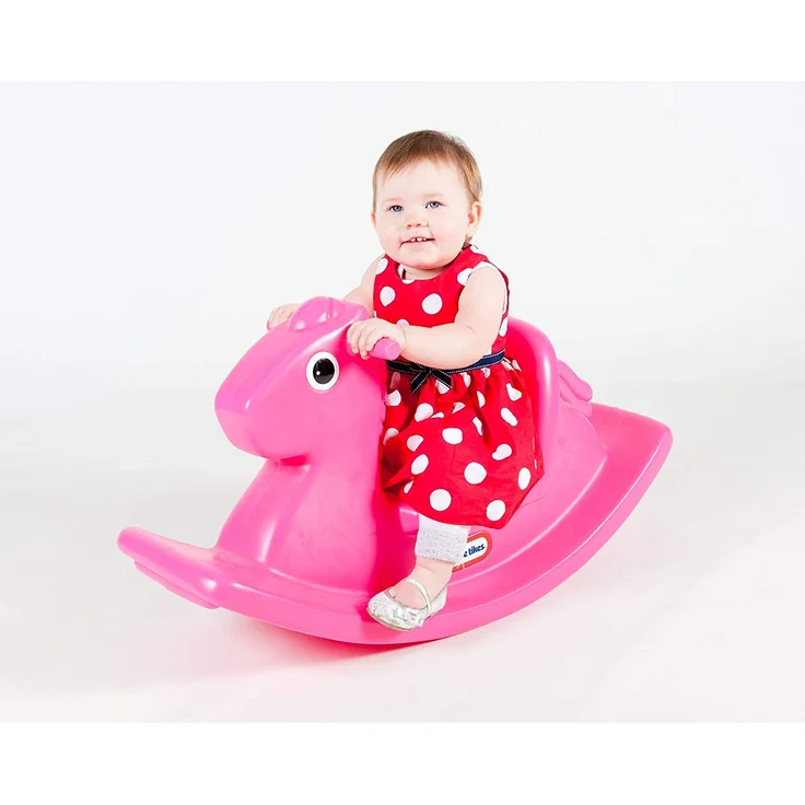 Little Tikes Schaukelpferd - Aktives Spielen für Kleinkinder - Einface Griffe mit Grip und Stabiler Sattel für Sicherheit - Robuste Konstruktion - magenta – Bild 2