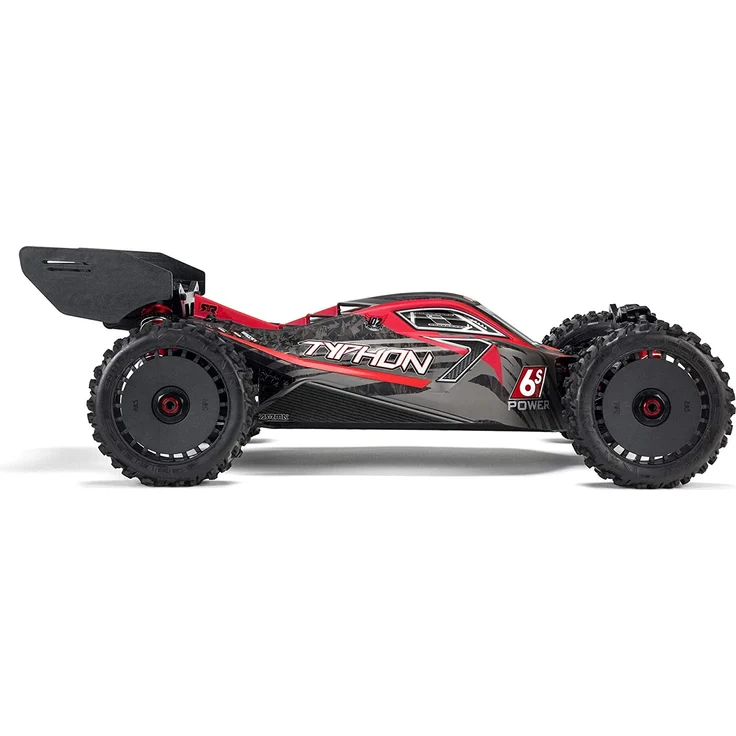 ARRMA RC Auto 1/8 Typhon 6S V5 4WD BLX Buggy mit Spektrum Firma RTR (Ready-to-Run), schwarz-rot, ARA8606V5 – Bild 2