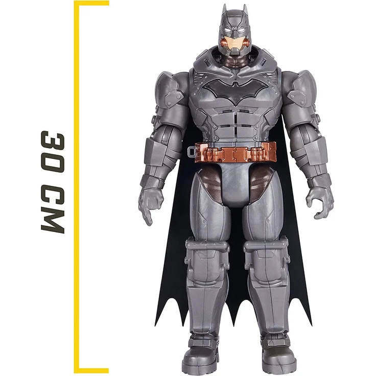 DC Comics Batman 30cm Deluxe - Actionfigur mit Schlag- und Wurffunktion 5 Ausrüstungsgegenständen Licht- und Soundeffekten Actionfigur zum Sammeln Comics Batterien erforderlich – Bild 5