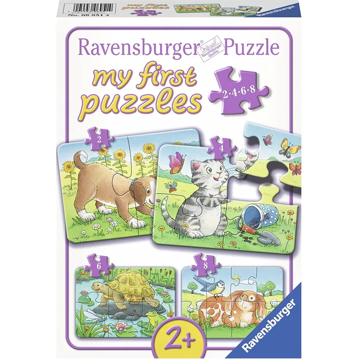 Ravensburger my first Puzzles 2, 4, 6, 8 Teile Niedliche Haustiere