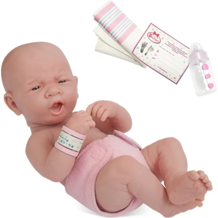 La Newborn Boutique – Realistische 35,6 cm anatomisch korrekte Jungen Baby Puppe – First Tear aus Vynil entwickelt von Berenguer