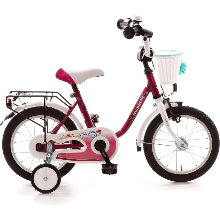 Bachtenkirch Kinderfahrrad 14'' My Dream purpur-weiß - Preisvergleich