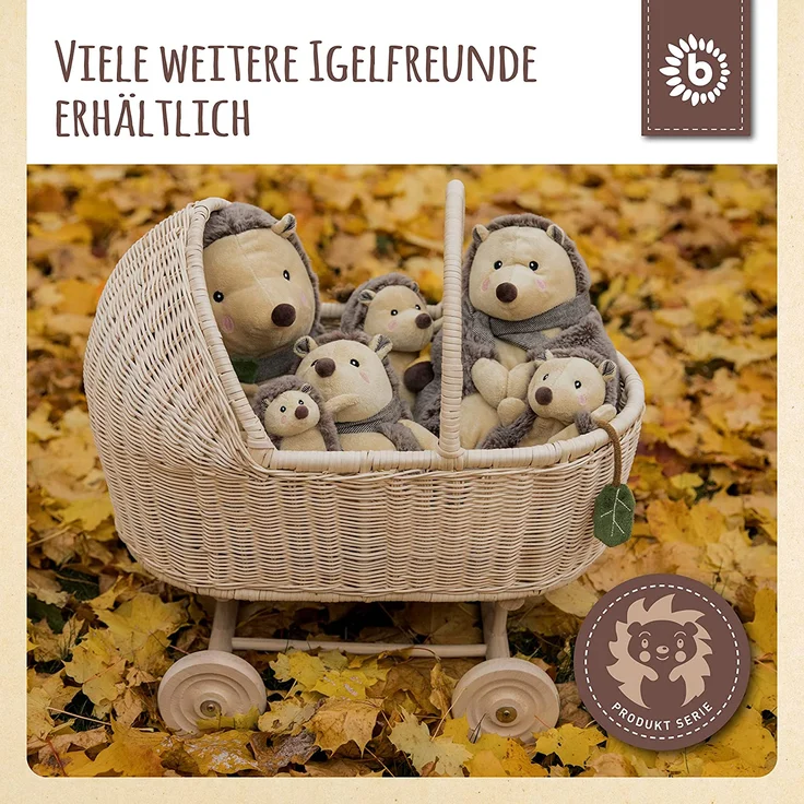 Kuscheltier, Igel Pixi, 22 x 15 x 23 cm, von Bieco – Bild 6