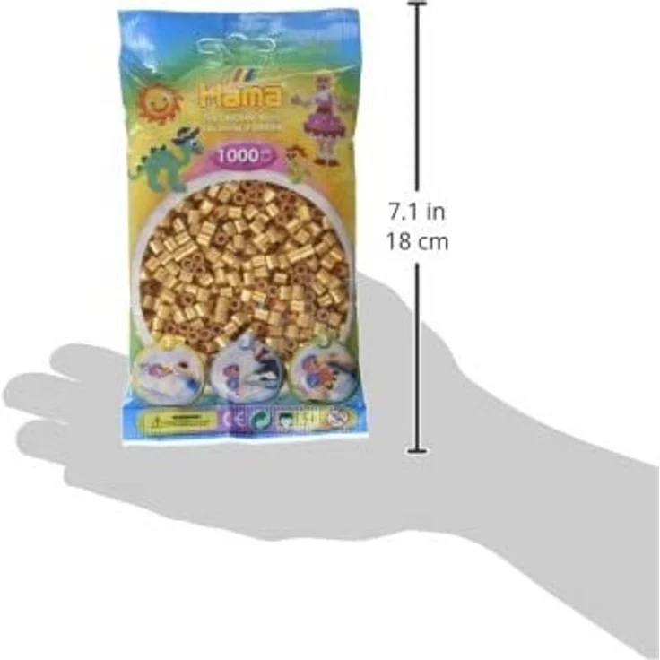 Hama Perlen Gold Beutel 1000er – Bild 5