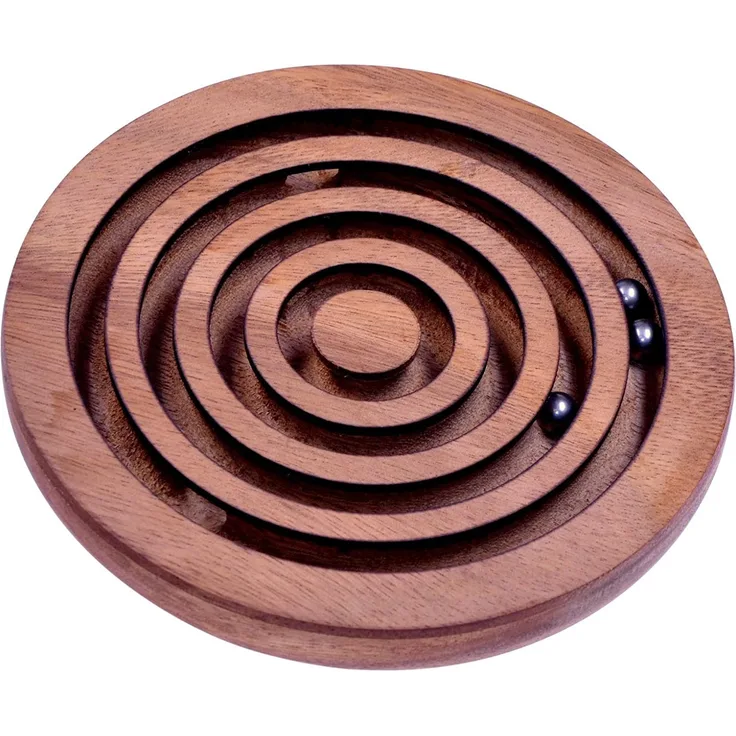 Kugel Labyrinth - Geschicklichkeitsspiel - Knobelspiel aus Holz