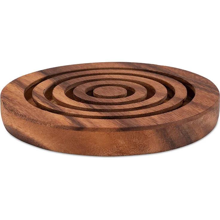 Kugel Labyrinth - Geschicklichkeitsspiel - Knobelspiel aus Holz – Bild 5