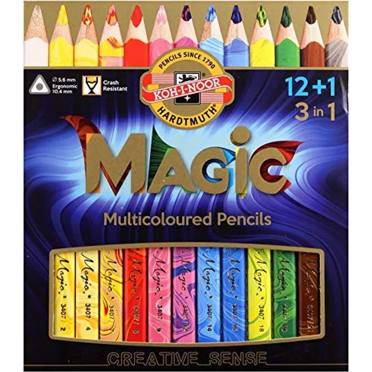 Kredki Magic Trio 3in1 [SZKOĹA]