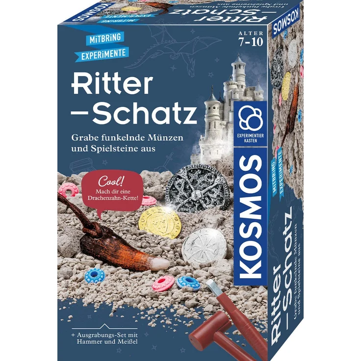Kosmos Mitbringexperimentierkasten Ausgrabungs-Set Ritter-Schatz – Bild 1