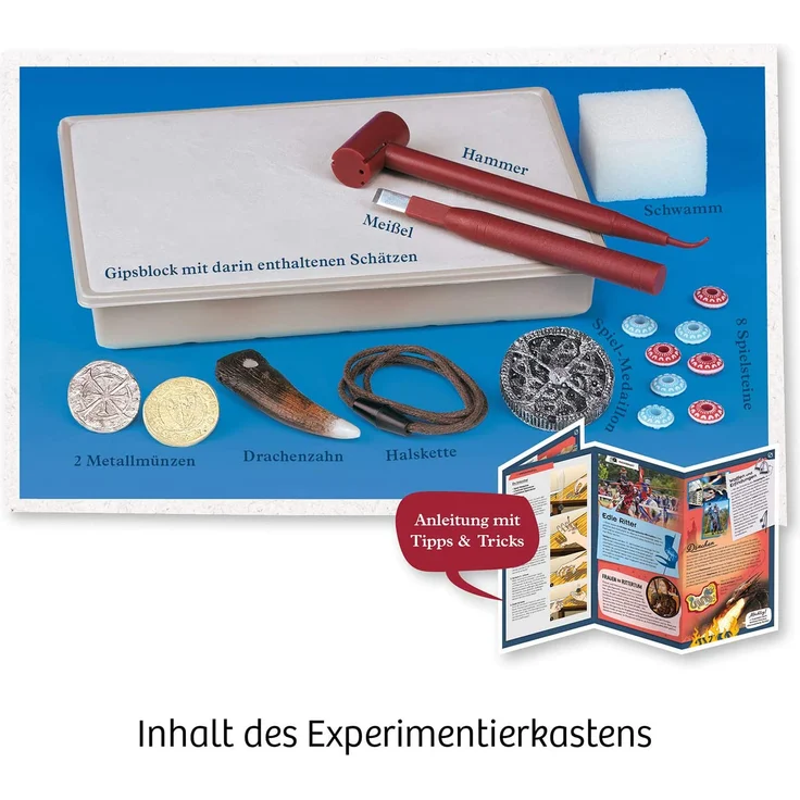 Kosmos Mitbringexperimentierkasten Ausgrabungs-Set Ritter-Schatz – Bild 3