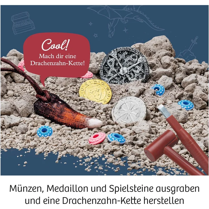 Kosmos Mitbringexperimentierkasten Ausgrabungs-Set Ritter-Schatz – Bild 4