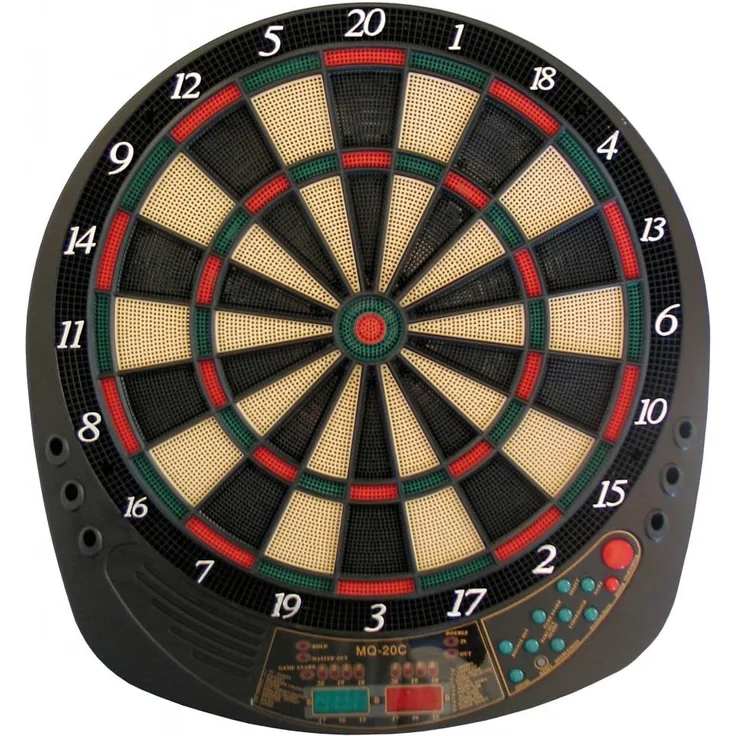 Best Sporting Dartscheibe elektronisch Exeter I elektronische Dartscheibe mit LED-Anzeigen I E-Dartscheibe mit 12 Dartpfeilen & Ersatzspitzen I hochwertiger Dartautomat I Dart für 8 Spieler
