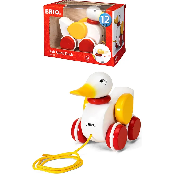 BRIO 30323001 - Nachziehente, weiß