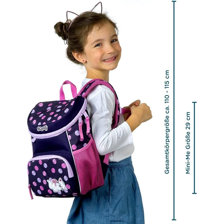Rucksack Caty Cat SCOOLI SCMG7400 lila rosa – Bild 4