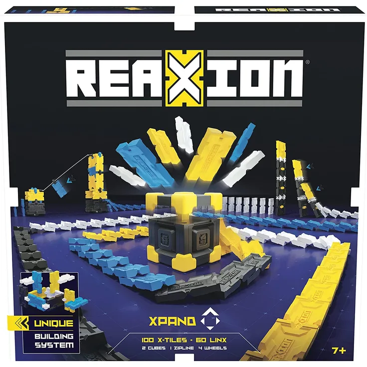 dominoes Reaxion Xpand junior blau/gelb 167-teilig