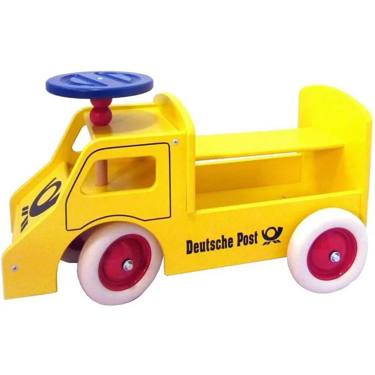 Rutscher Postauto aus Holz mit Lenkung