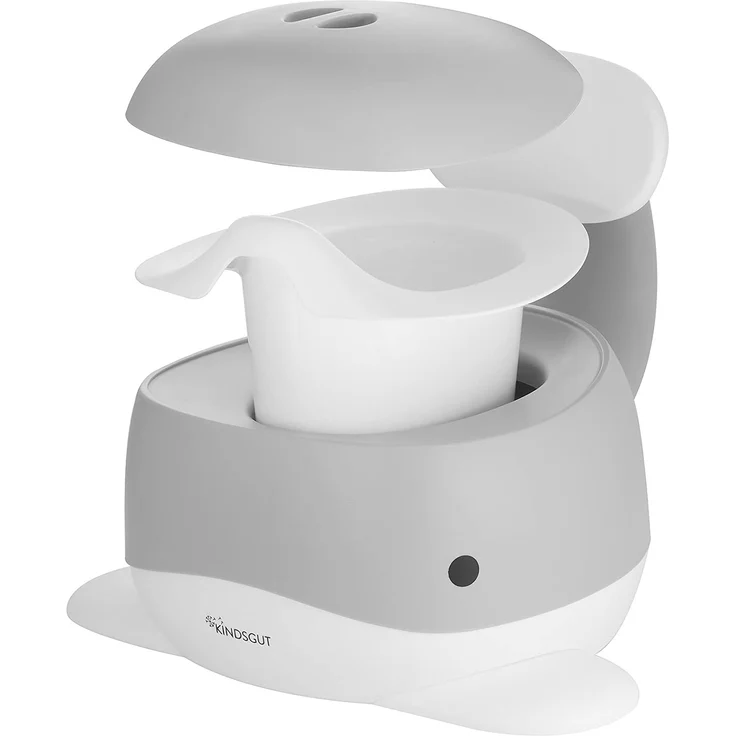 Kindsgut Kinder-Töpfchen, Babytopf WC/Klo, kinderfreundliches Wal-Design und dezente Farben, Toiletten-Training, Dunkelgrau – Bild 5