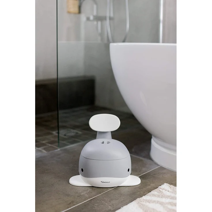 Kindsgut Kinder-Töpfchen, Babytopf WC/Klo, kinderfreundliches Wal-Design und dezente Farben, Toiletten-Training, Dunkelgrau – Bild 8