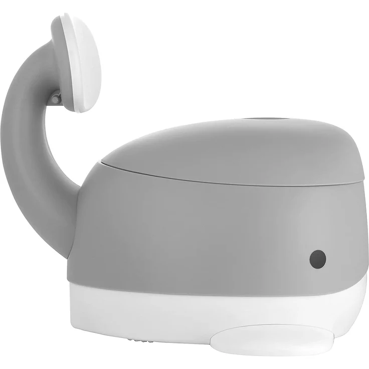 Kindsgut Kinder-Töpfchen, Babytopf WC/Klo, kinderfreundliches Wal-Design und dezente Farben, Toiletten-Training, Dunkelgrau – Bild 7