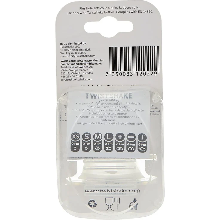 Twistshake 78022 Anti-Colic, Flaschensauger, 6 Monate Plus, transparent – Bild 5