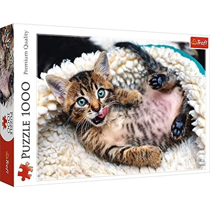 Puzzles - "1000" - Cheerful kitten