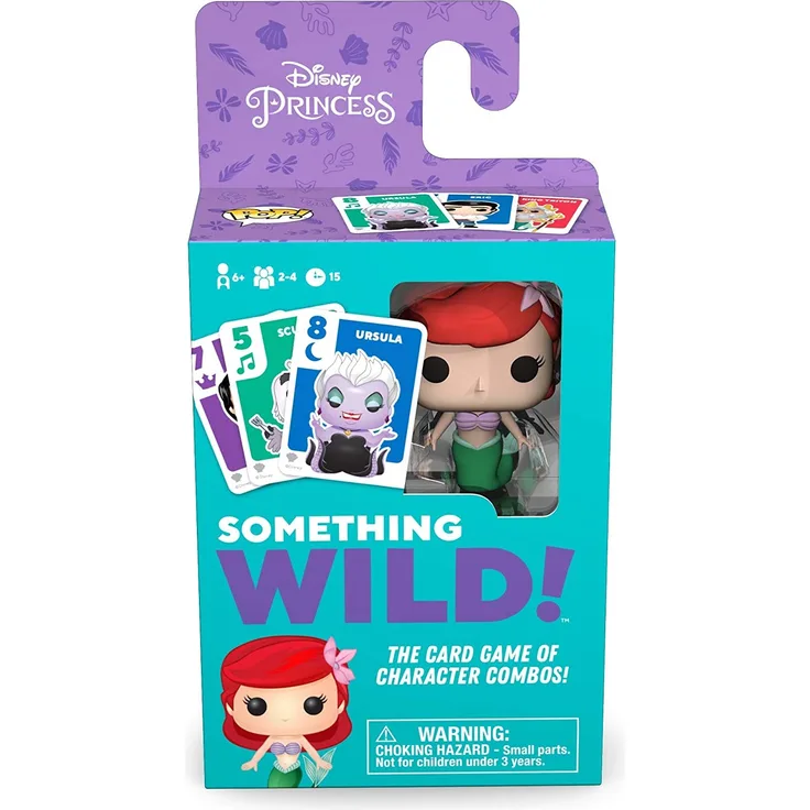 Funko 49353 Board Games 49353 Signature Something Wild Card Game-The Little Mermaid, Multicolour