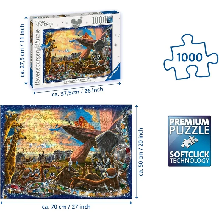 Ravensburger 1000 Teile Puzzle Der König der Löwen – Bild 3