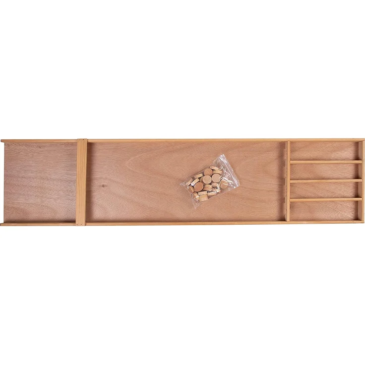 Shuffleboard 122 cm Holz natur 21-teilig - Preisvergleich – Bild 3