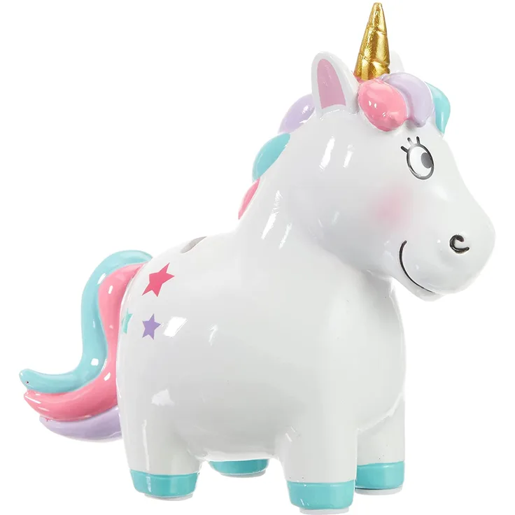Moses 38048 Einhorn Spardose | Sparschwein in Einhornform | Für Kinder