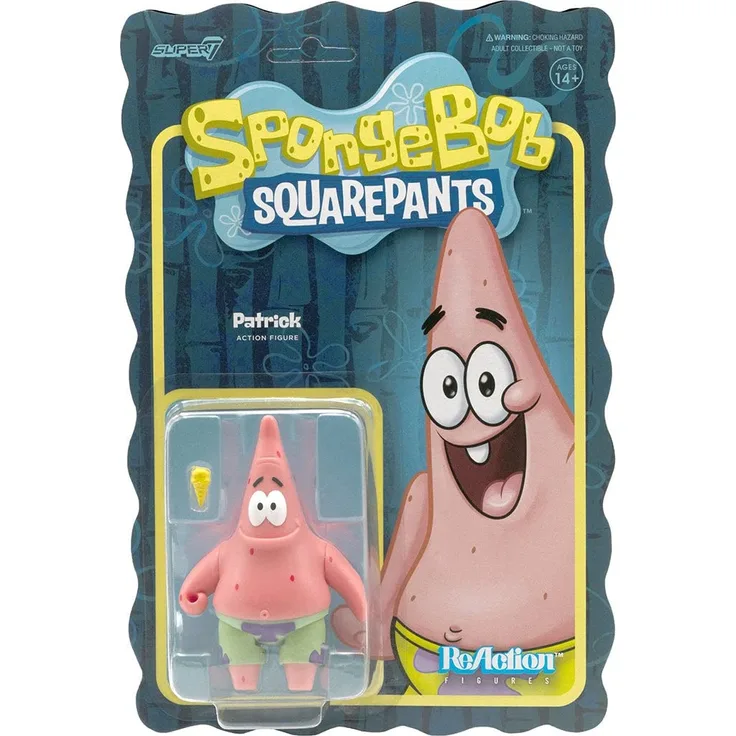SpongeBob Schwammkopf ReAction Actionfigur Patrick 10 cm