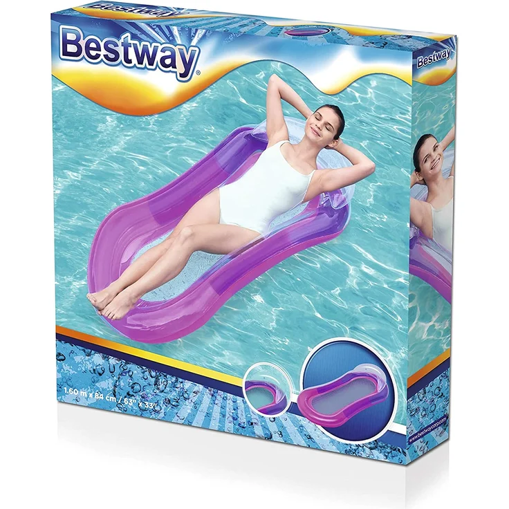 Bestway Luftmatratze „Hängematte“ 160 x 84 cm, Lila – Bild 3